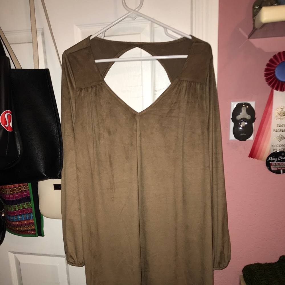 Torrid Suede Caramel Dress